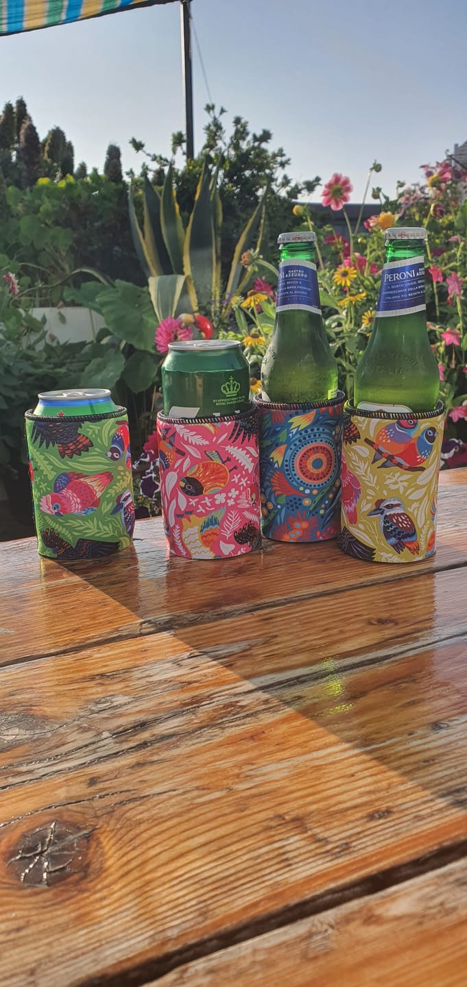 Customer photo review of Stubbyz Waltzing Matilda Stubby Cooler 4-Pack