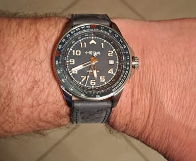 Customer photo review of Aviation Series Tachymeter Multifunctional Watch 42.5mm