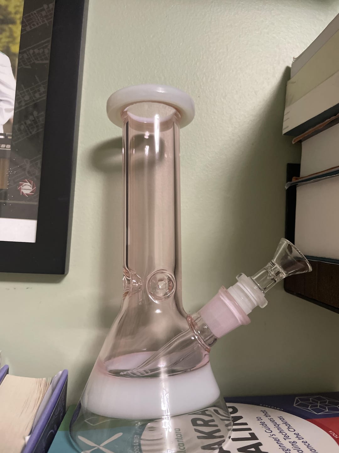 Customer photo review of CLASSY BEAKER BONG 8"