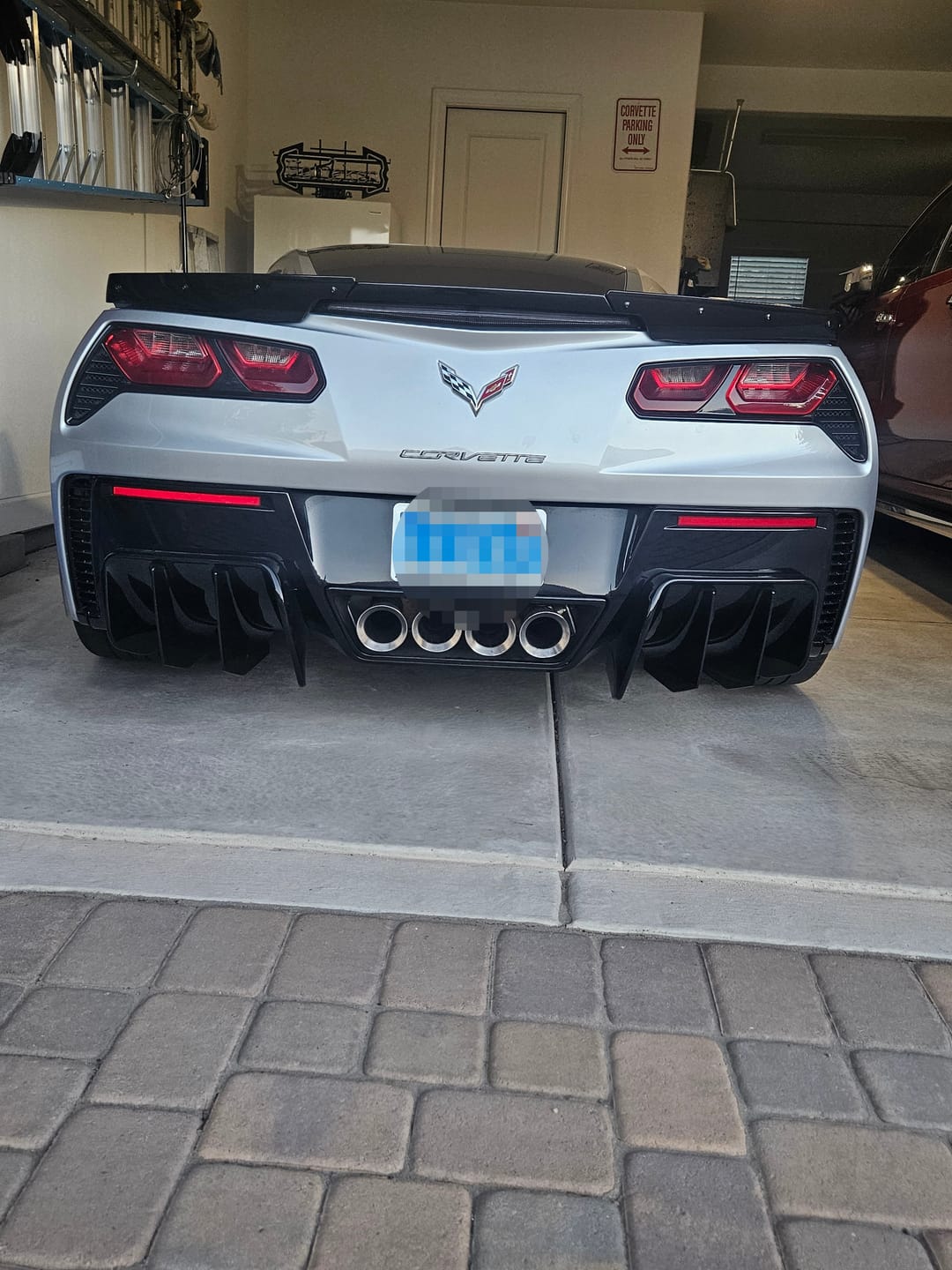Customer photo review of Corvette C7 Add On Rear Bumper Diffuser