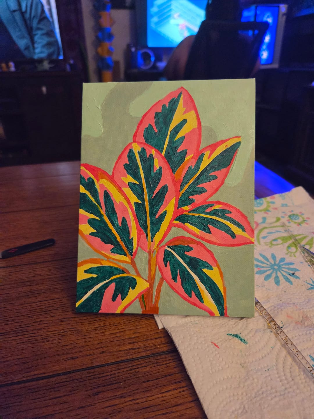 Customer photo review of 6 Mini Paintings - Beautiful Plants Set