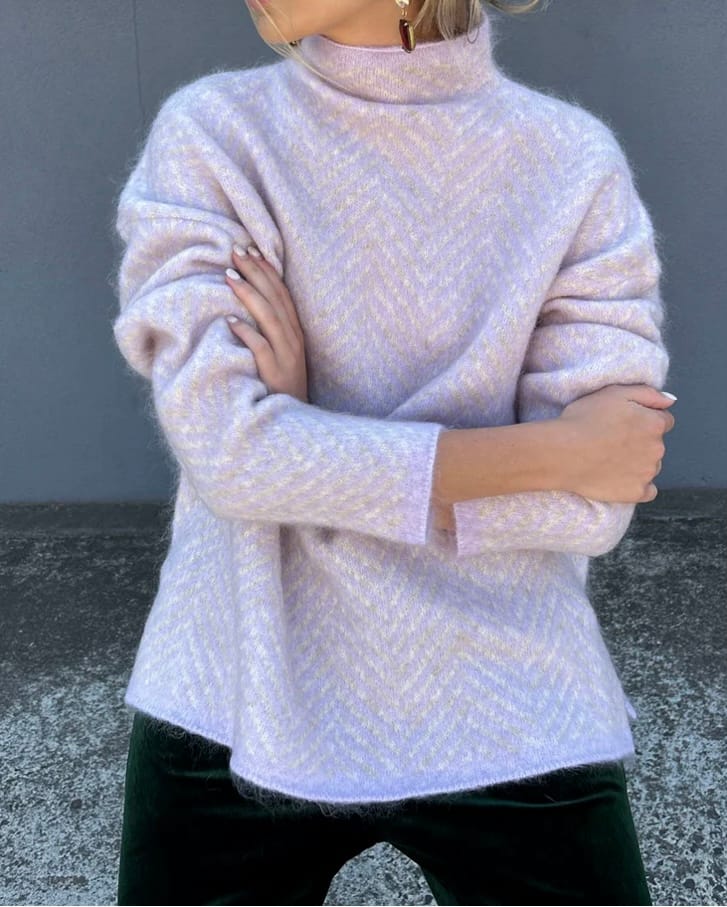 Customer photo review of Lue - ull/silke/bomull - blå