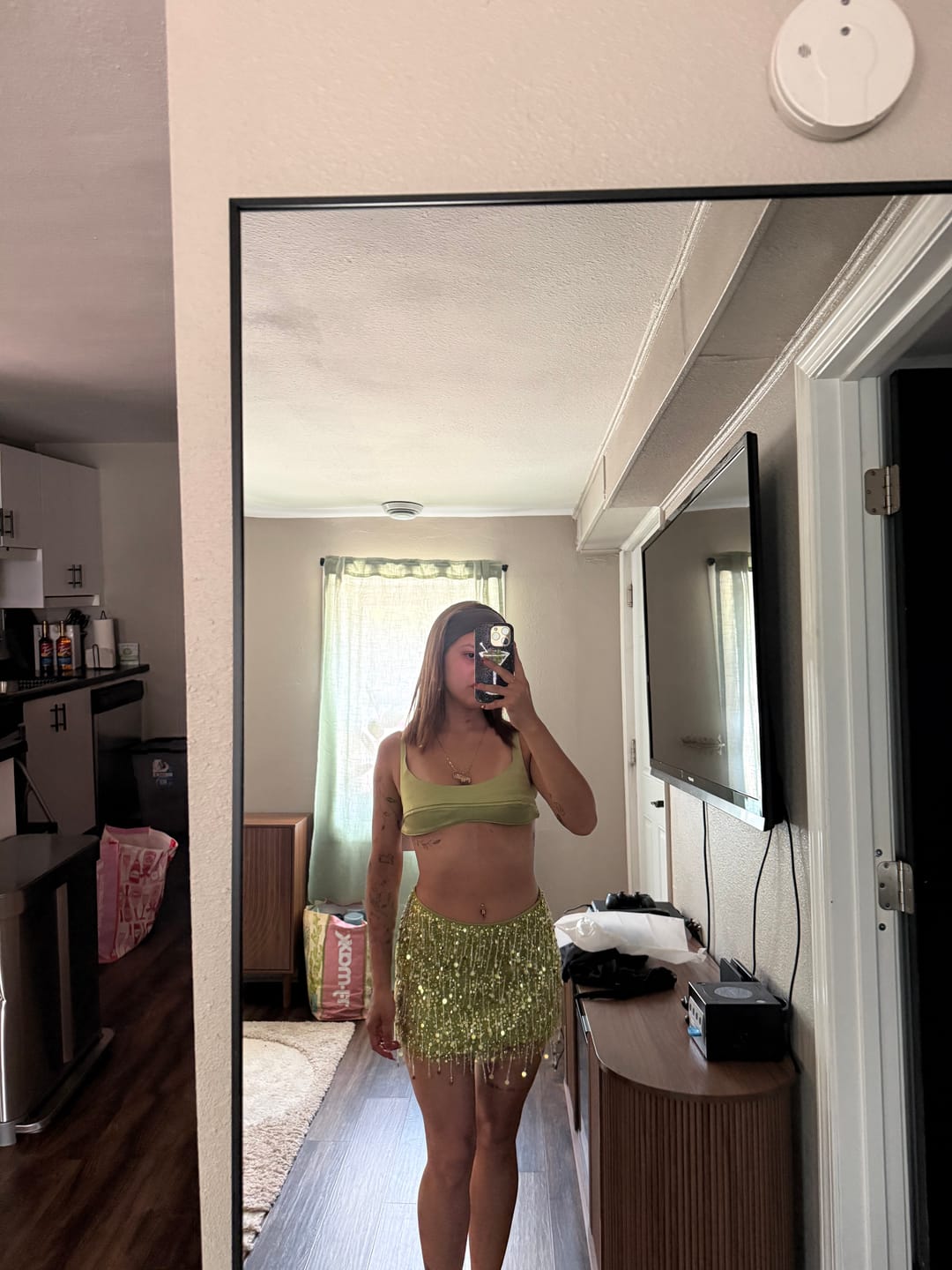 Customer photo review of Ivy Bra - Green