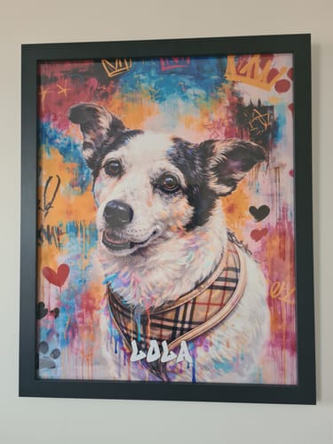 Customer photo review of Graffiti -  Personalised Poster