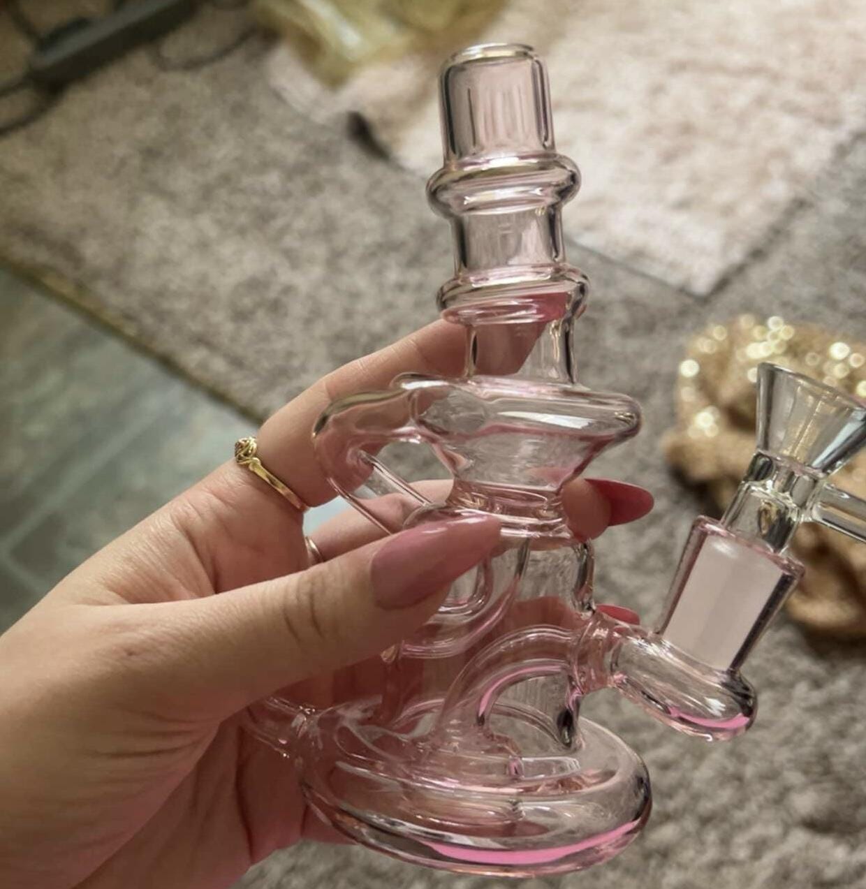 Customer photo review of MINI RECYCLER BONG