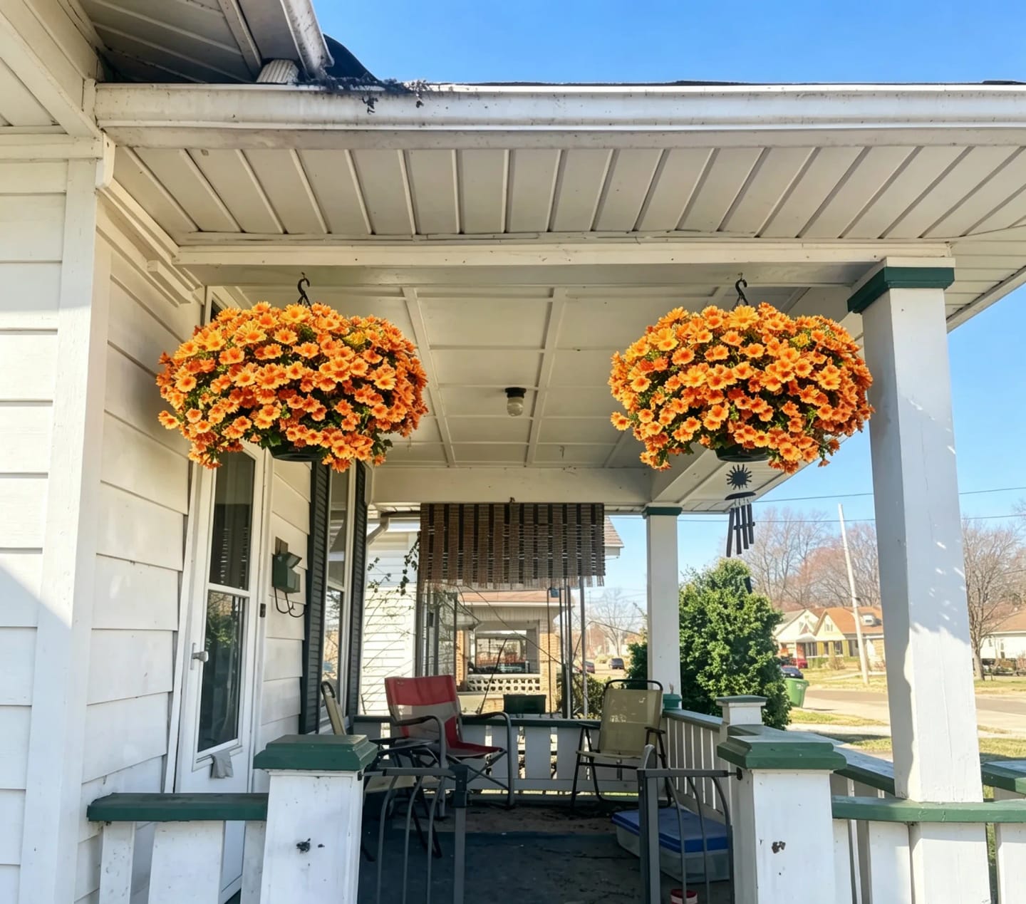Customer photo review of 💥Last Day 70% OFF🌼- Artificial Outdoor Sunset Mums Flowers - UV resistant, Waterproof, Windproof