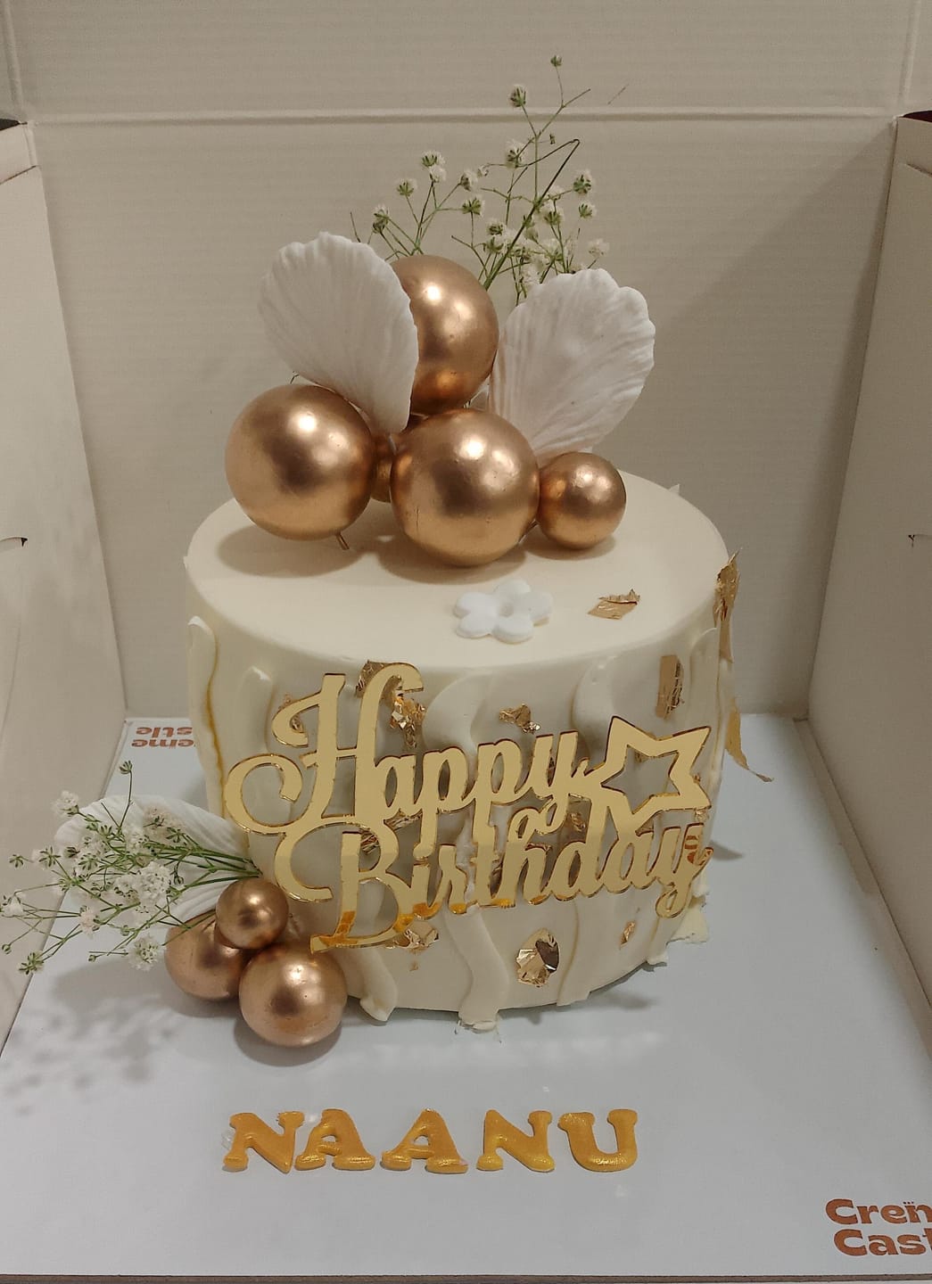 Customer photo review of Customized Flower Cake