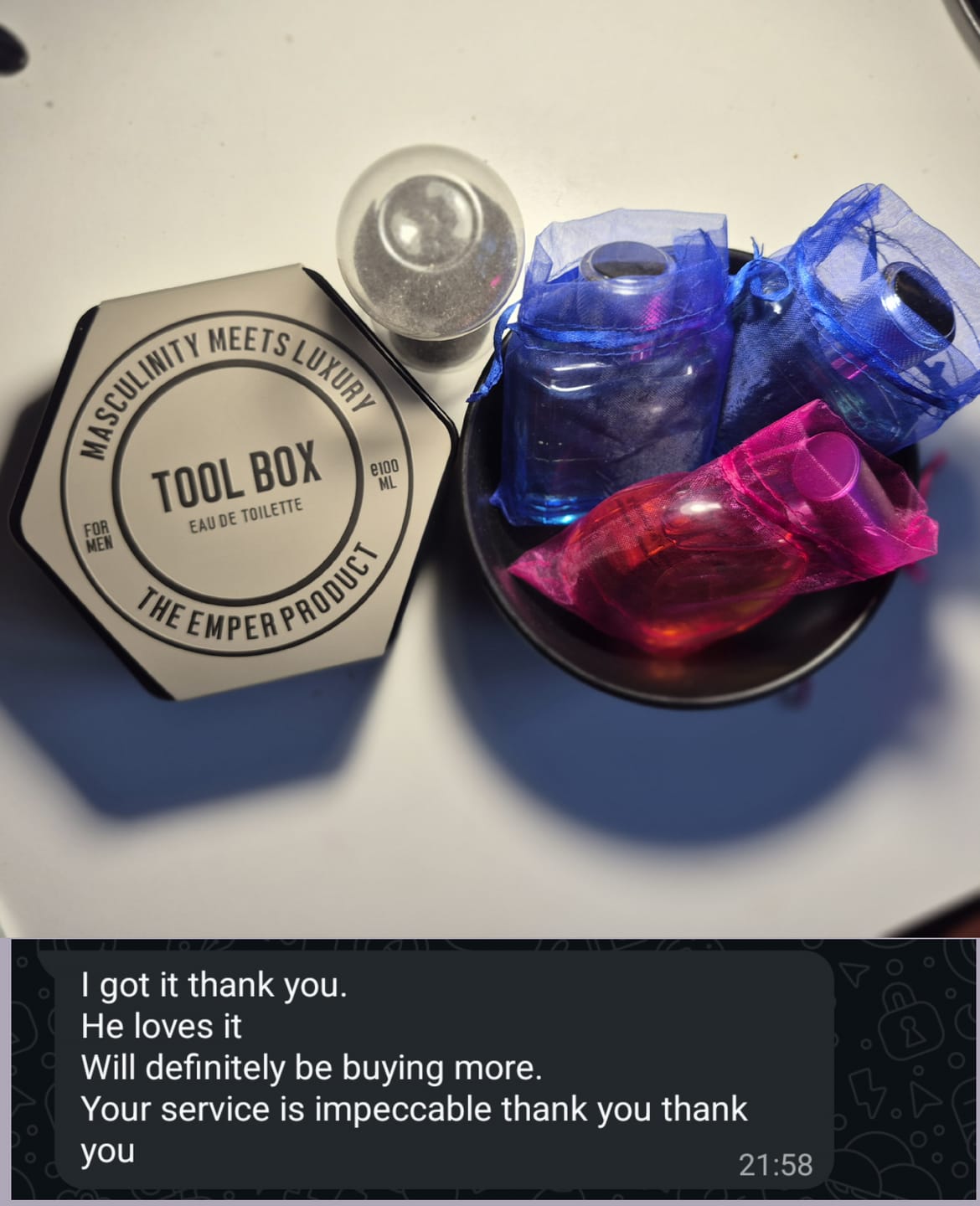 Customer photo review of Tool Box Eau De Toilette 100ml - Emper