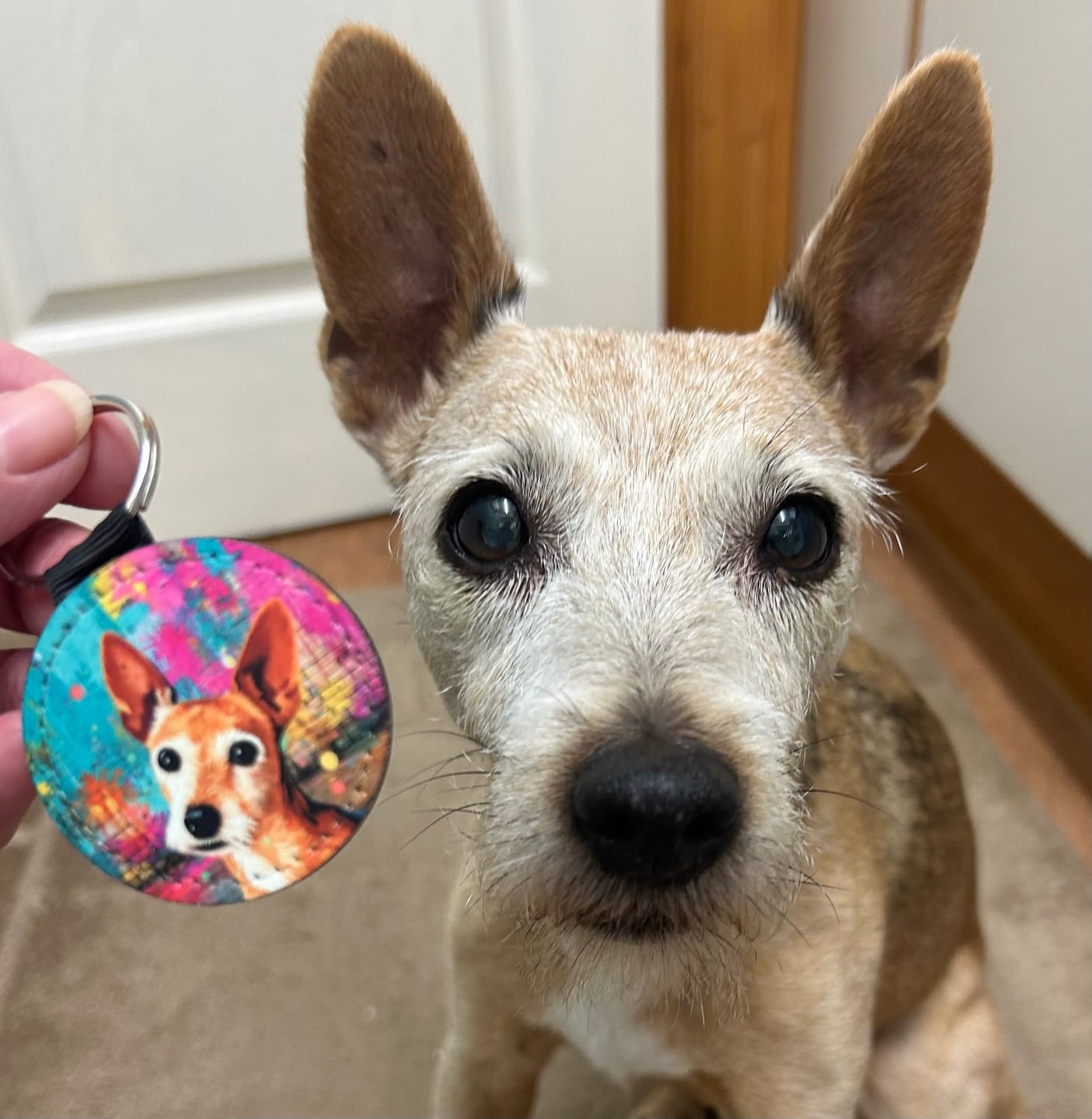 Customer photo review of Streetart - Personalised Keychain
