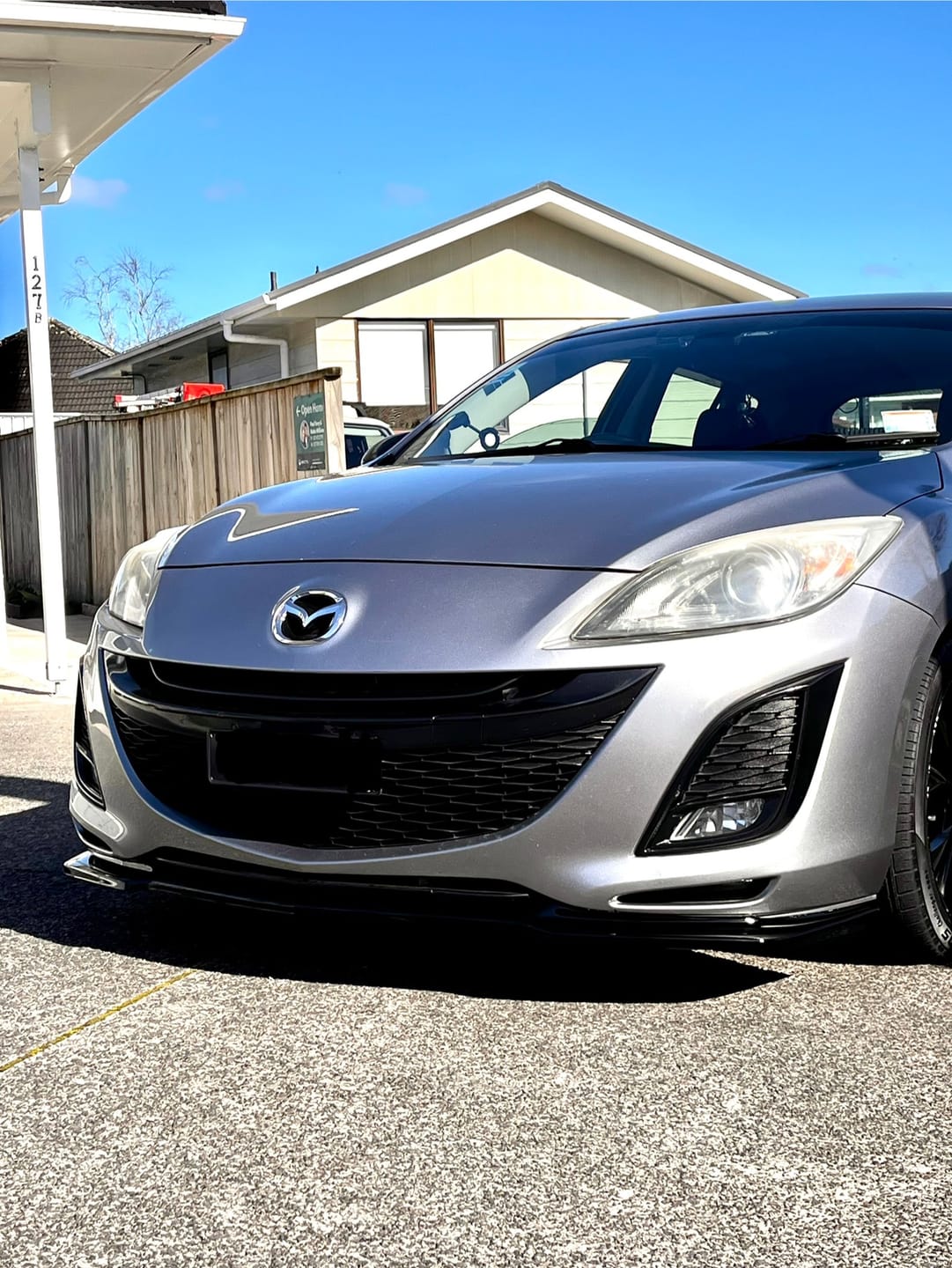 Customer photo review of Mazda 3 / Axela BL Front Lower Lip V2 - PU Plastic