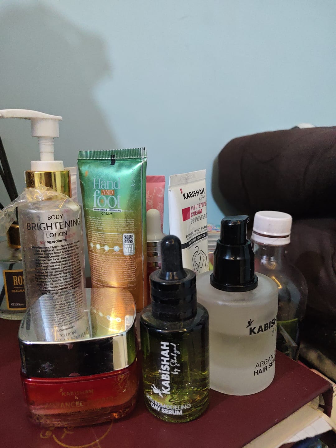 Customer photo review of Hair Care Bundle: Argan Oil Hair Serum + Shampoo