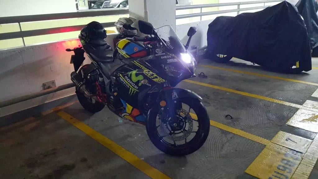Customer photo review of Rossi Design OEM Replacement Fairing For Yamaha YZF-R3 2015-2017 Aftermarket fairing kits