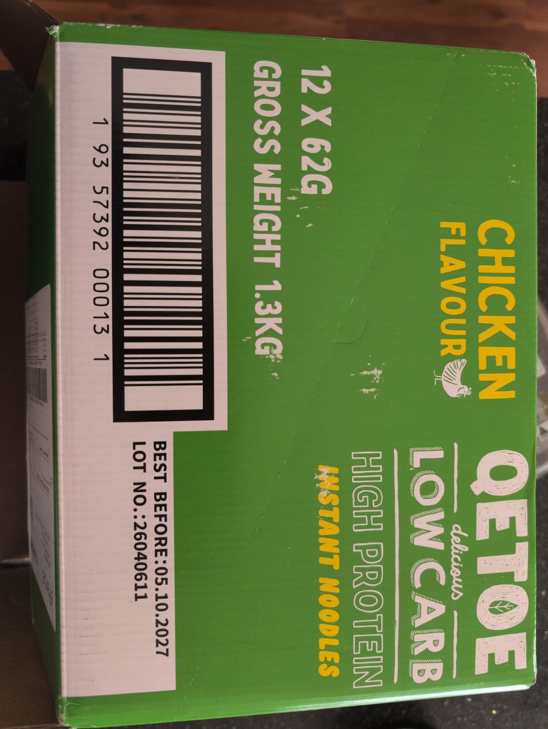 Customer photo review of Qetoe Low Carb High Protein Instant Cup Noodle - COMBO 12 PACK