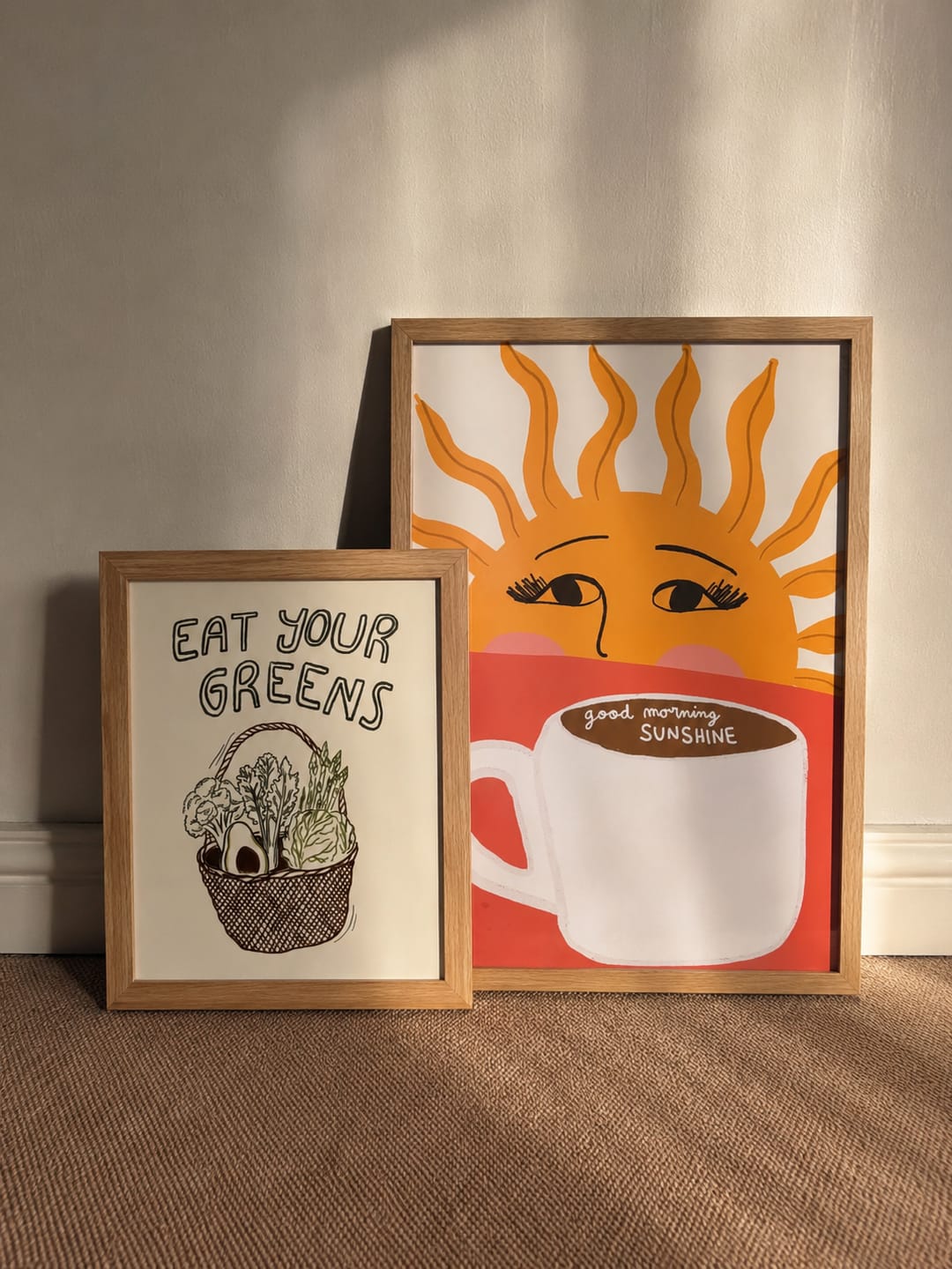 Customer photo review of Retro Vegetable Print, Kitchen Wall Decor