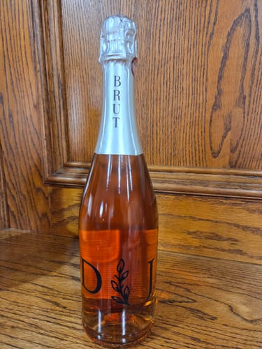 Customer photo review of Olive Branch Initials – Custom Engraved Wine