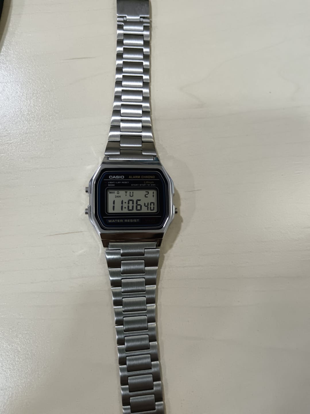 Customer photo review of Reloj Casio Vintage A158WA-1DF Azul/Plateado