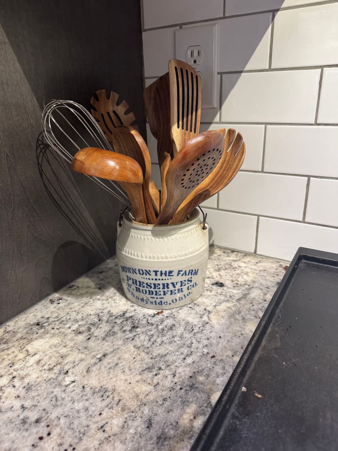 Customer photo review of Teak Wooden Utensil Set