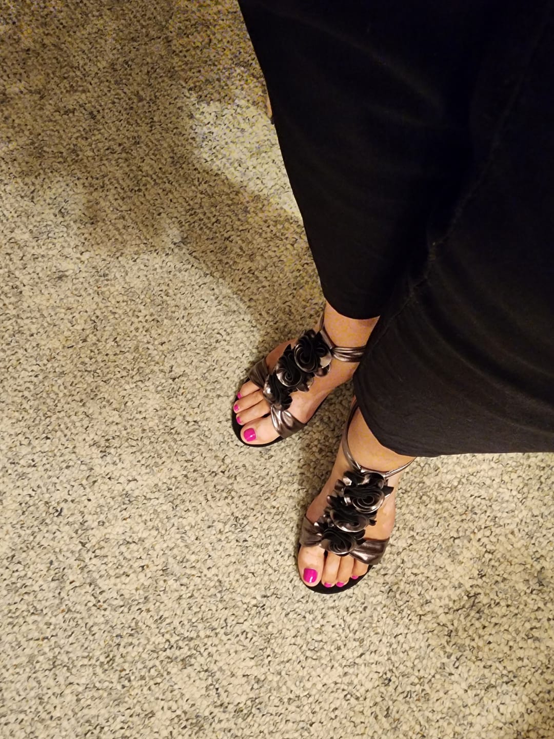 Customer photo review of Patrizia Pewter Harlequin Wedges