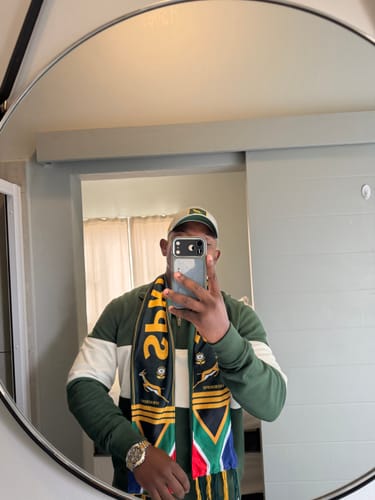 Customer photo review of Springboks Classic Hoop Quarter Zip-OS Green