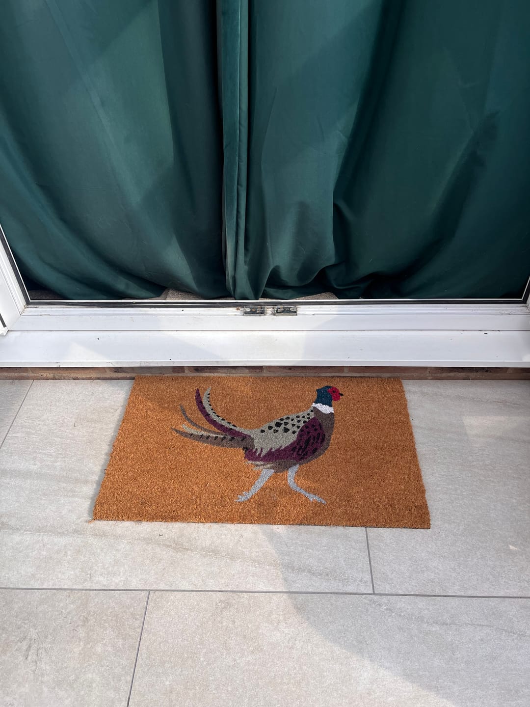 Customer photo review of Door Mat - Pheasant 45cm x 75cm