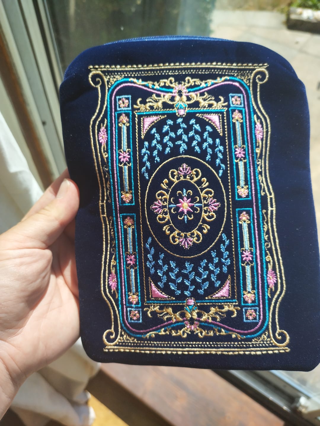 Customer photo review of Literati eReader Sleeve - Royal Blue