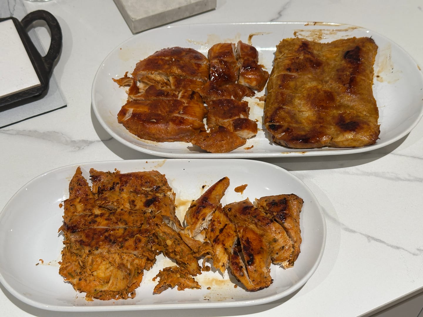 Customer photo review of 68° Chicken Singapore Delights - Sizzling Satay
