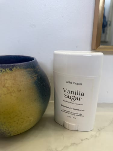 Customer photo review of Vanilla Sugar Magnesium & Prebiotic Deodorant