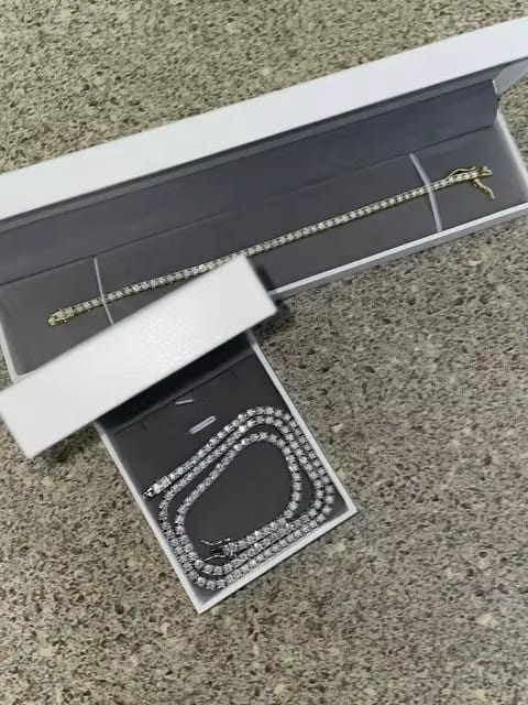 Customer photo review of Sterling Silver 925 2MM 3MM 4MM 5MM 6.5MM Moissanite Tennis Bracelet with GRA Certificate