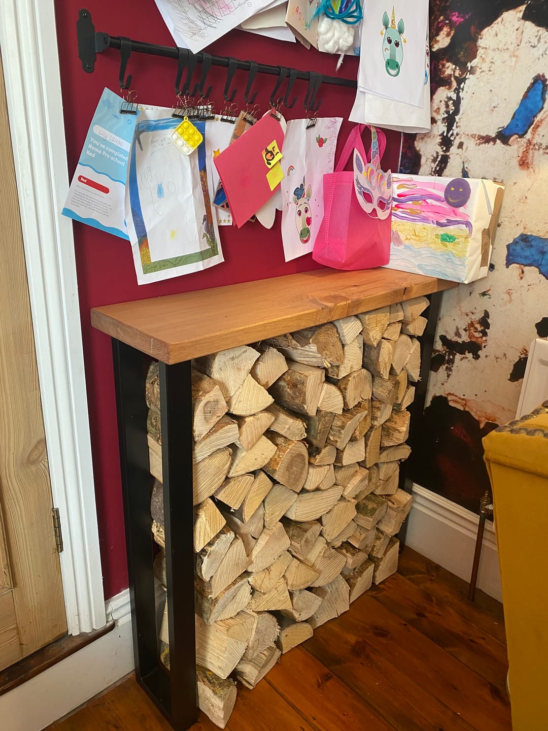 Customer photo review of Rustic Console Table | 25cm Depth