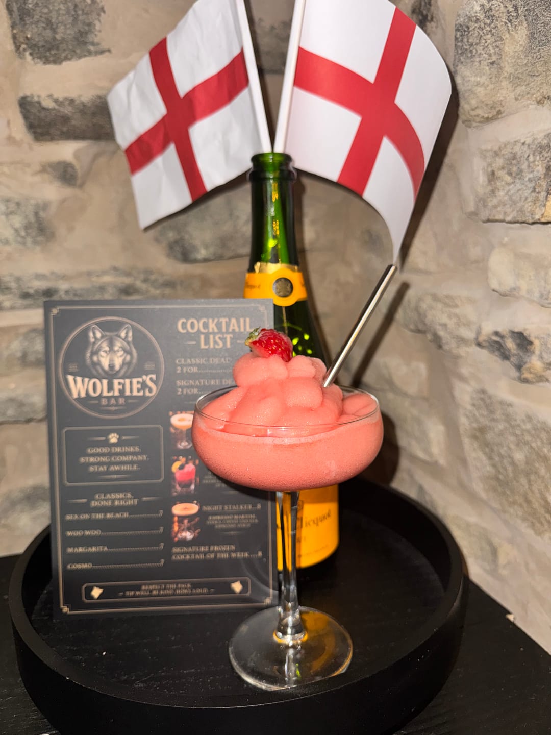 Customer photo review of Strawberry Daiquiri Frozen Cocktail Mix 5L
