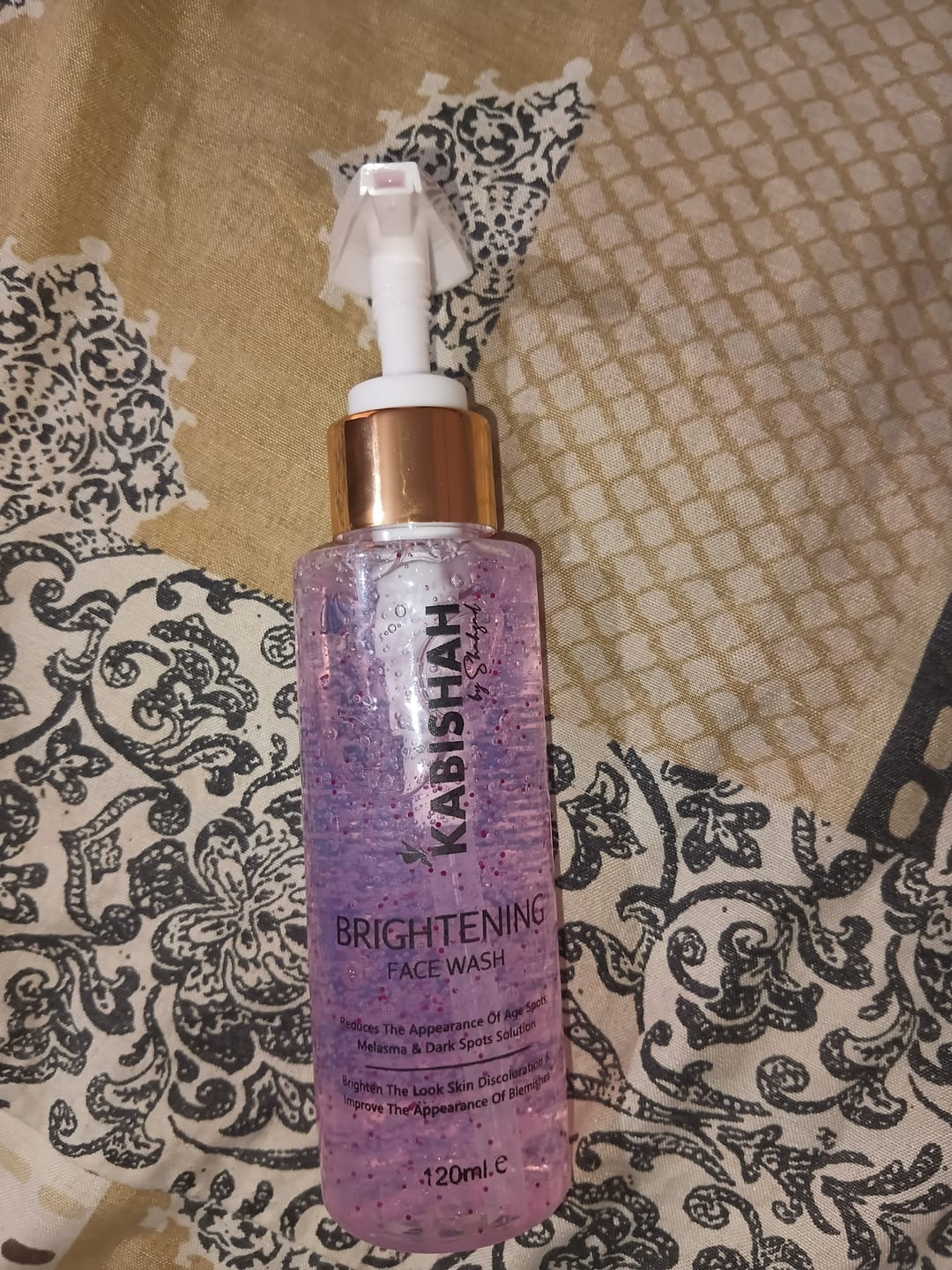 Customer photo review of LuminaBright Whitening Face Wash