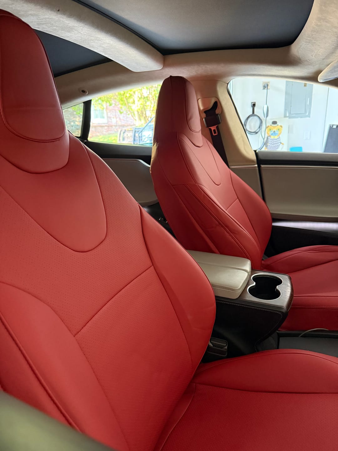 Customer photo review of All-Inclusive Leather Full Seat Covers for Tesla 2012-2021 Model S 5 Seat