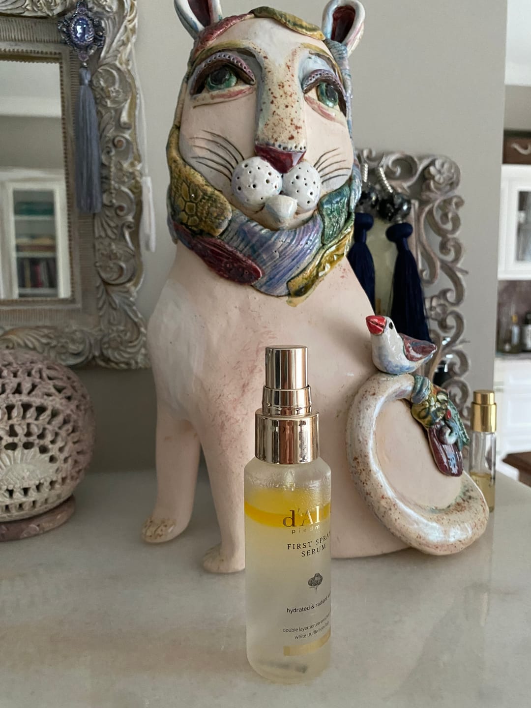 Customer photo review of Barojošs izsmidzināmais līdzeklis-serums ar baltajām trifelēm d'Alba White Truffle First Spray Serum