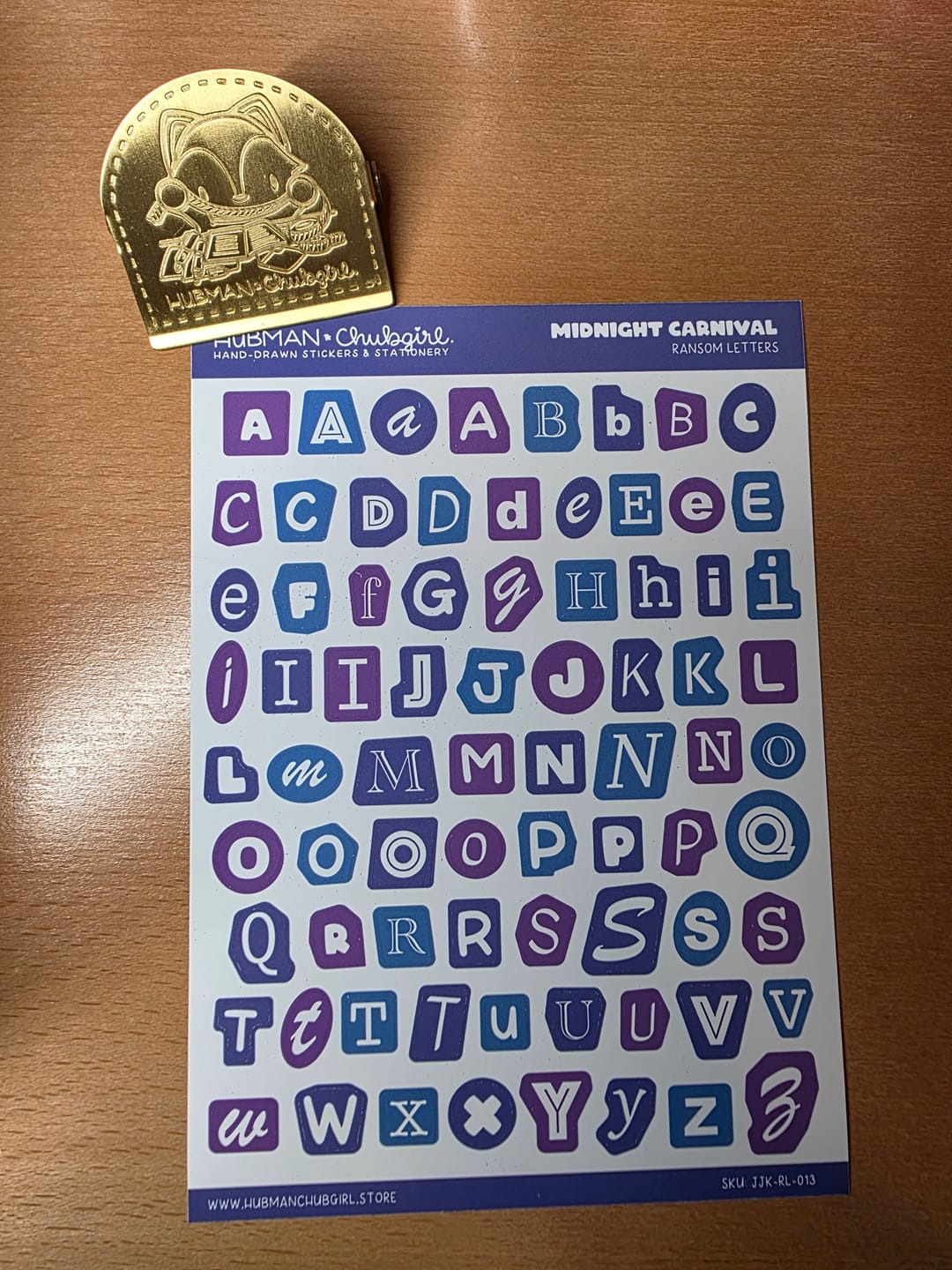 Customer photo review of Midnight Carnival Ransom Letters