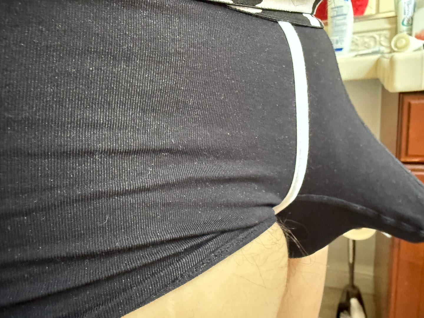 Customer photo review of 2 Pack Men's Gun and Bullet Separation Large Pouch U-Convex 3D Cut Loose Trunks