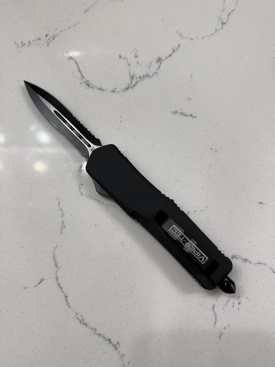 Customer photo review of Black Ghost OTF Knife (Multiple Blade Styles Available)