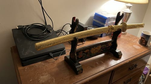 Customer photo review of Golden Dragon Katana