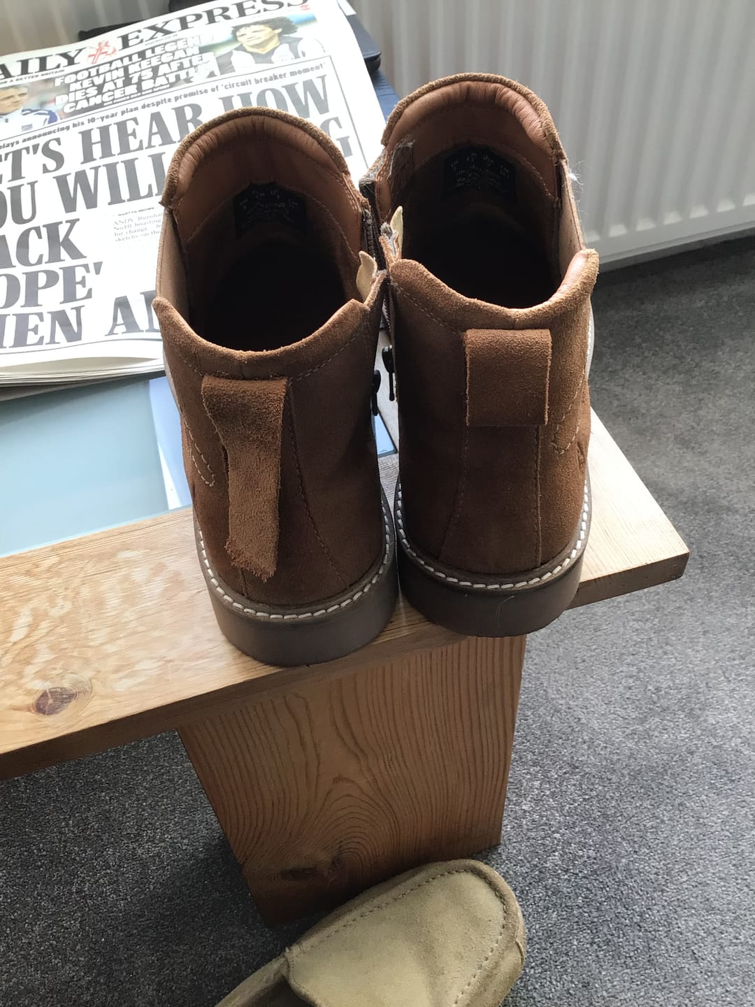 Customer photo review of Taupe Gareth Chelsea Boots