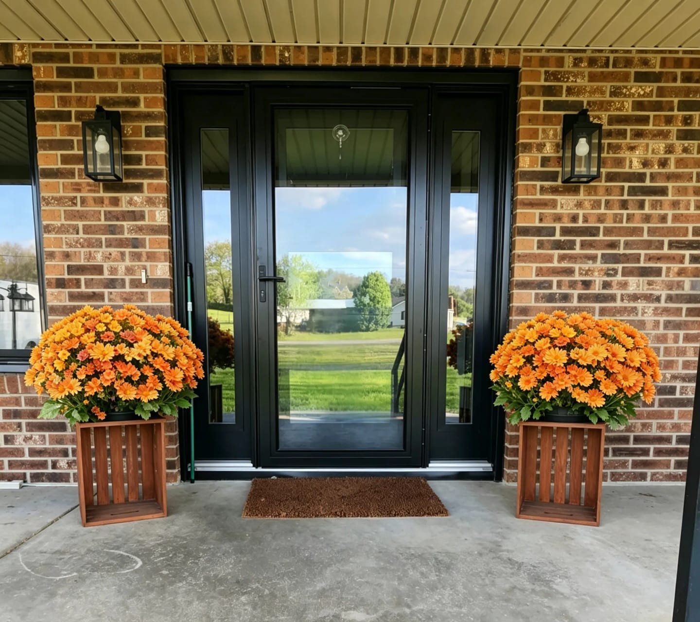 Customer photo review of 💥Last Day 70% OFF🌼- Artificial Outdoor Sunset Mums Flowers - UV resistant, Waterproof, Windproof
