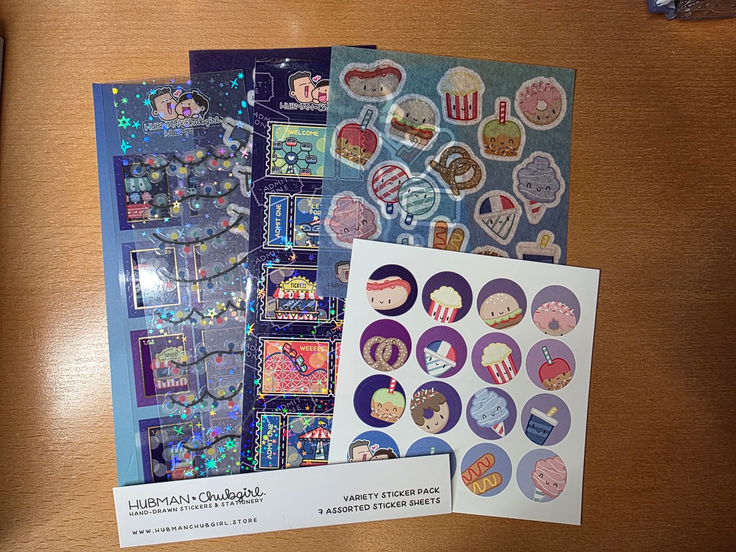 Customer photo review of Carnival Variety Sticker Pack