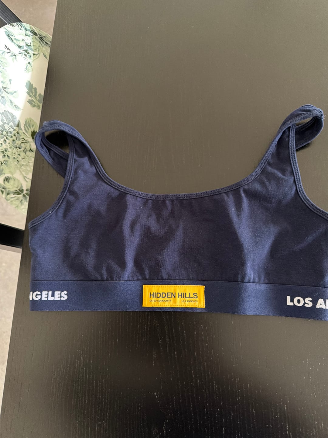 Customer photo review of LABEL BRA TOP AMBER/NAVY
