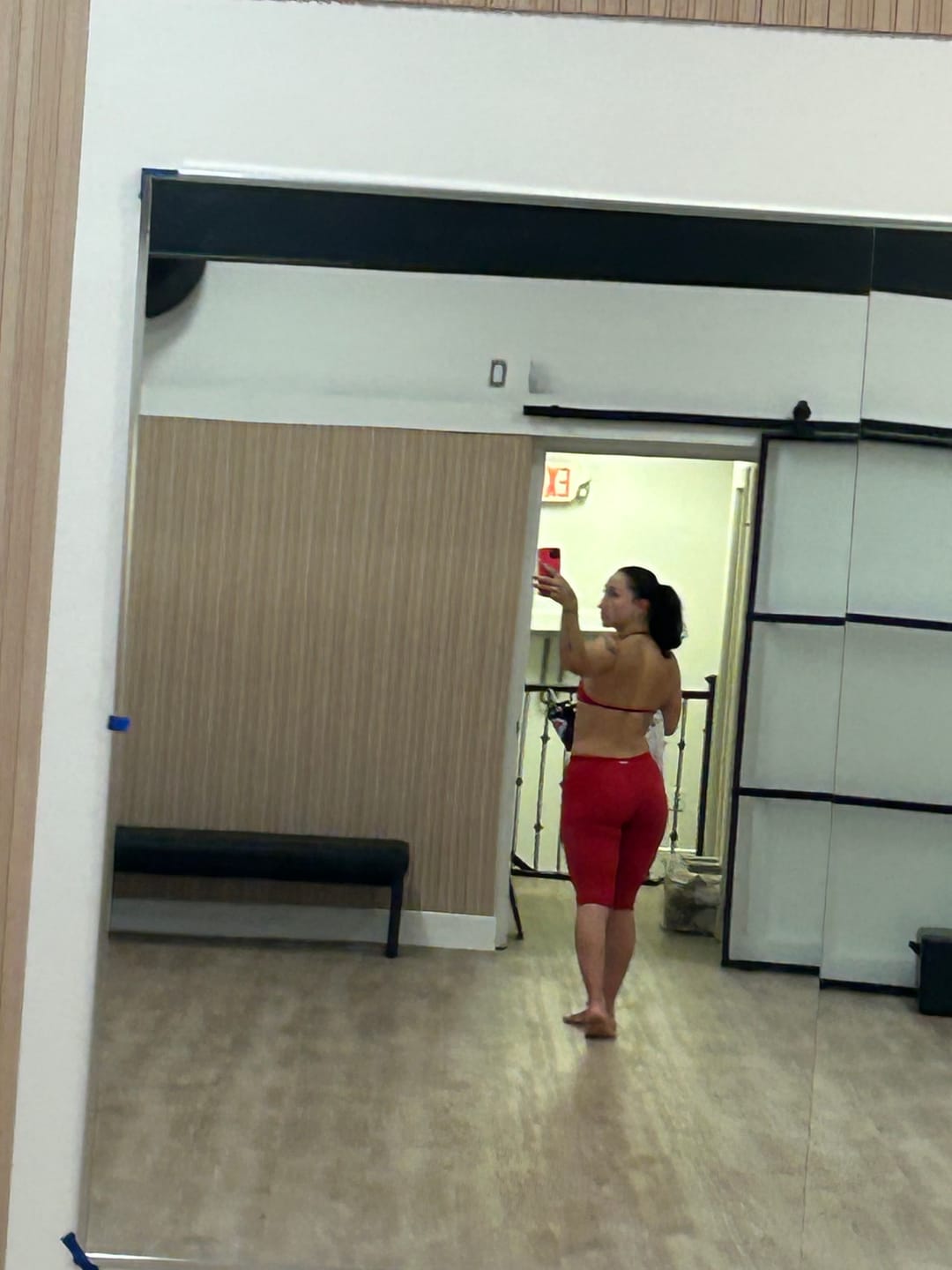 Customer photo review of The Micro Capri Scarlet