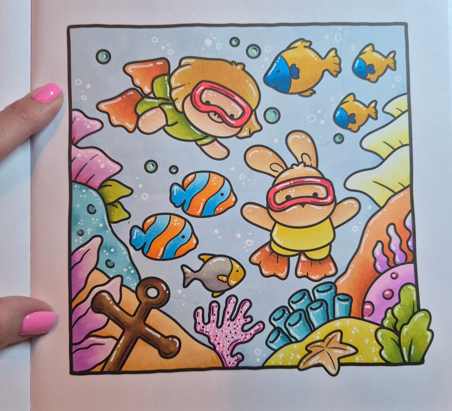 Customer photo review of Ohuhu Honolulu 216 Colors Dual Tips Alcohol Art Markers (New Color Codes)