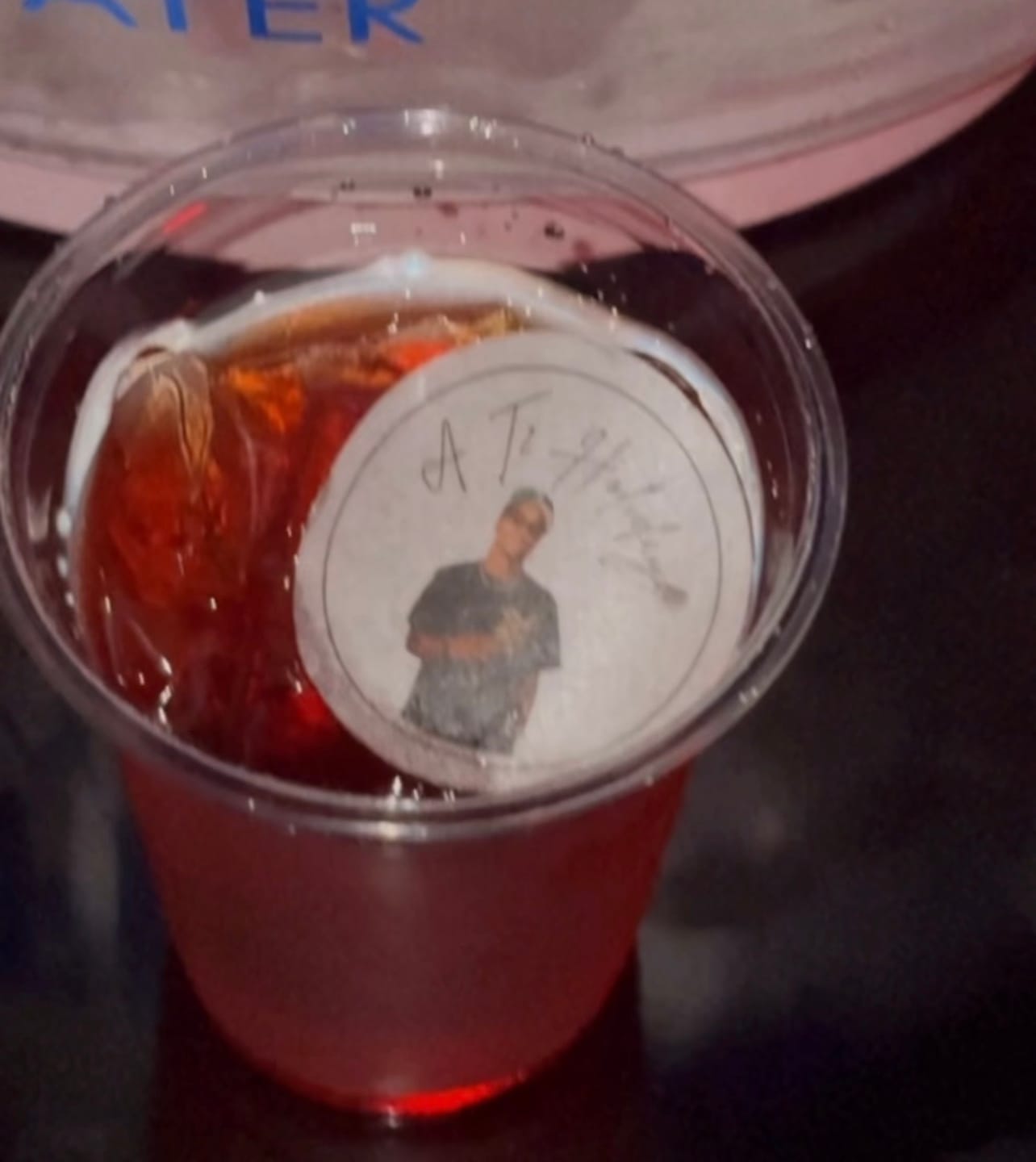 Customer photo review of Personalized Edible Monogram Drink Toppers - Custom Cocktail Garnishes