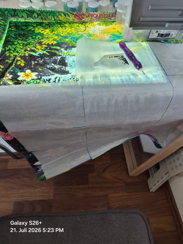 Customer photo review of Diamond Painting 10x Silicon Papier XL 150x200mm