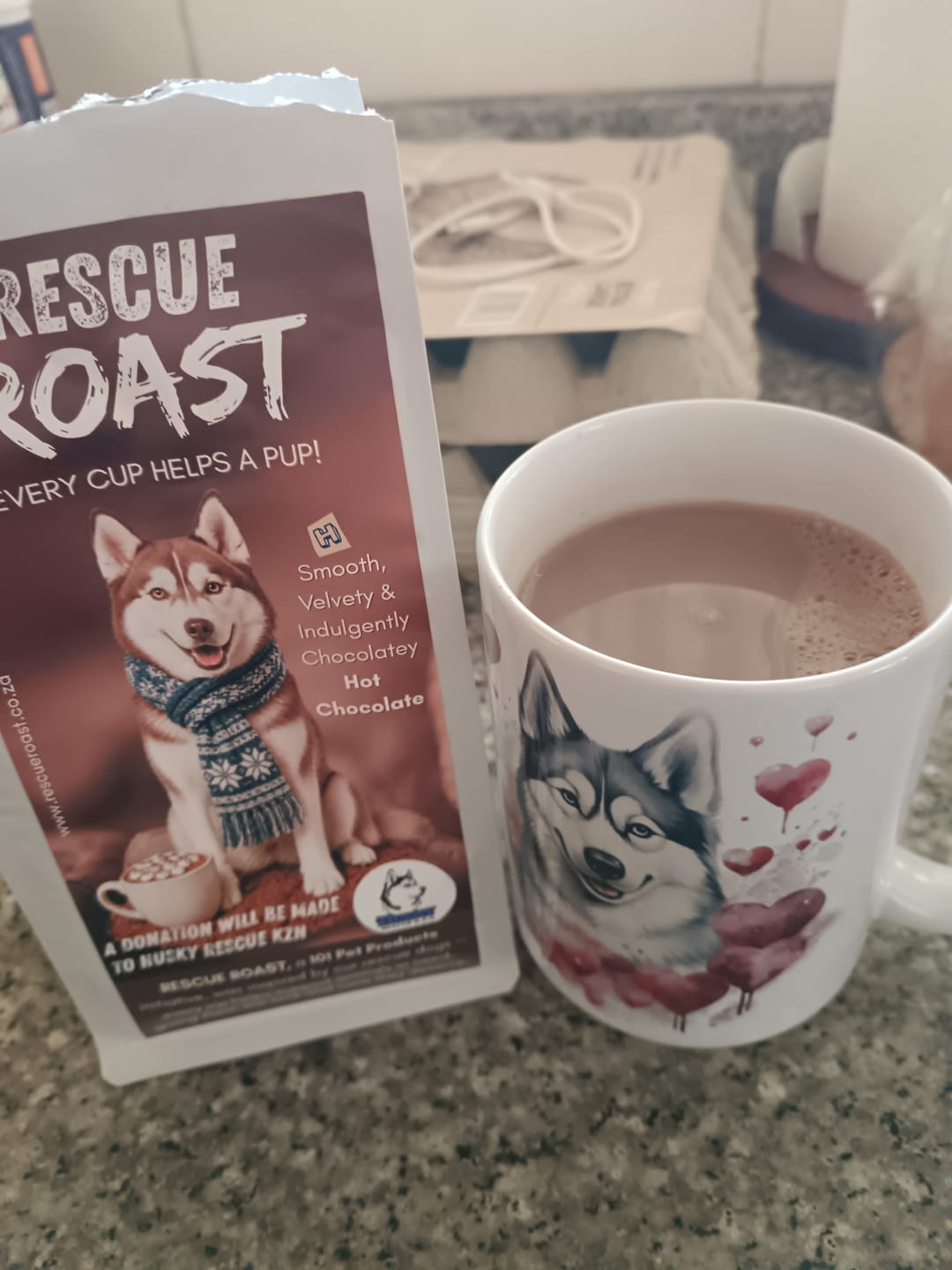 Customer photo review of Husky Love Mug