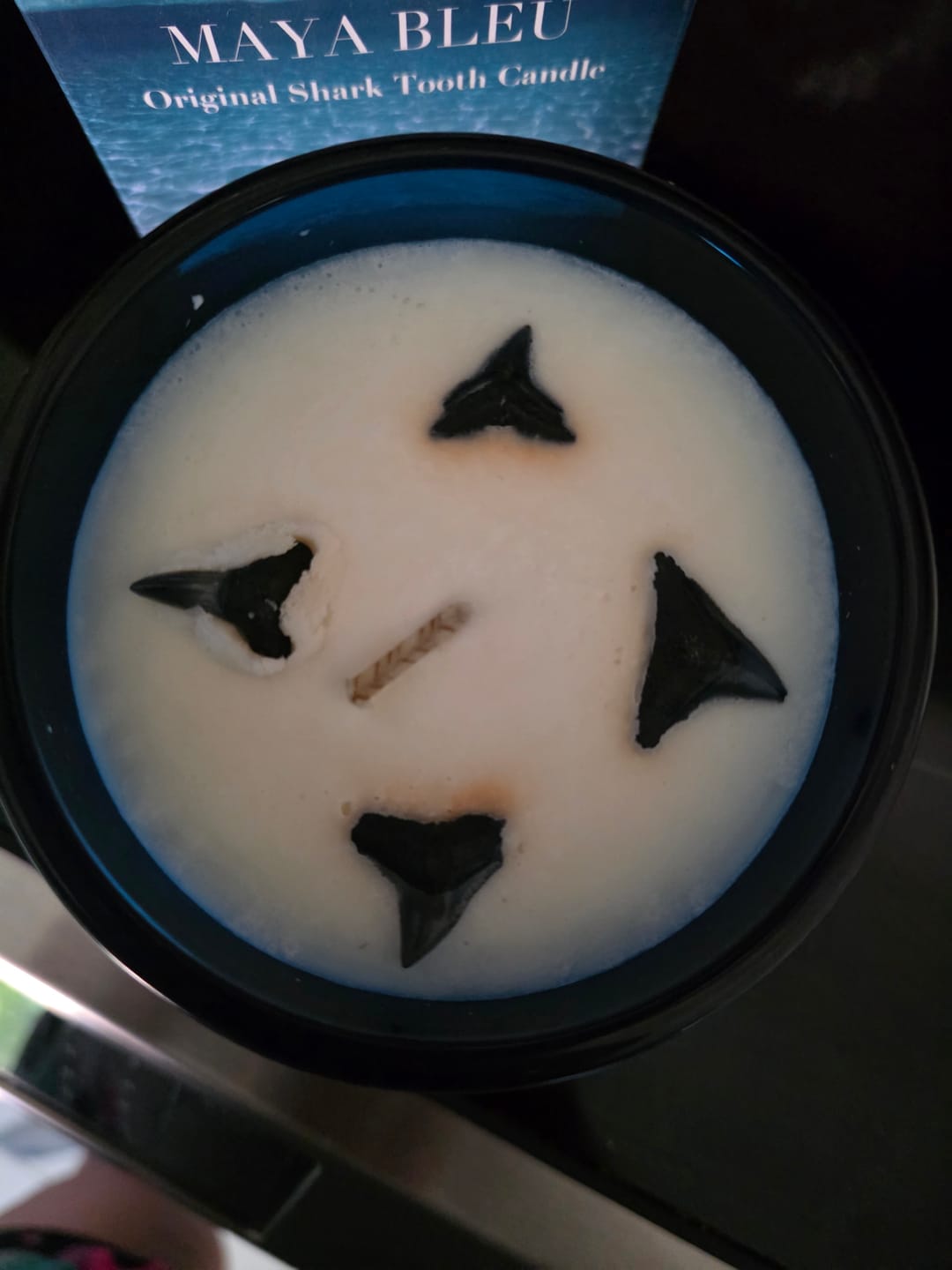 Customer photo review of The Original Shark Tooth Candle