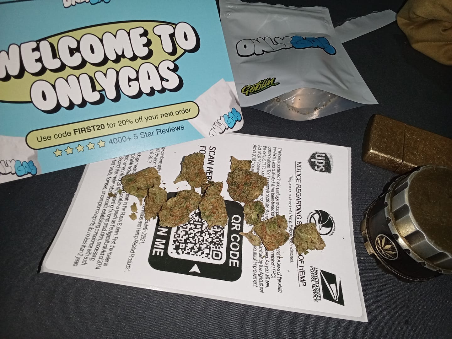 Customer photo review of Snowing Candy IceFlash -THCa Flower