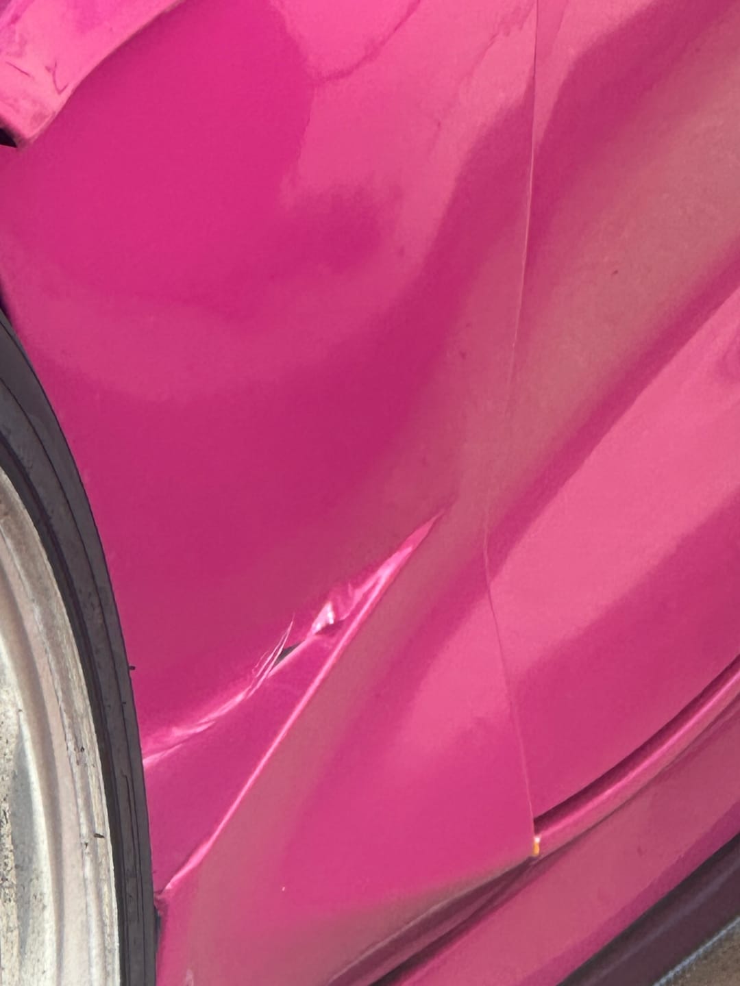 Customer photo review of High Glossy Ruby Star Vinyl Wrap