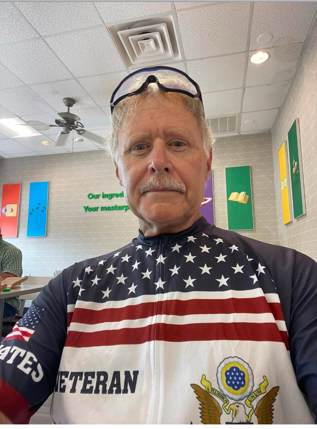 Customer photo review of Men’s USA Veteran Honor Cycling Jersey & Kit